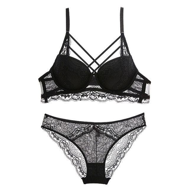 The Lace Push-Up Bra Set