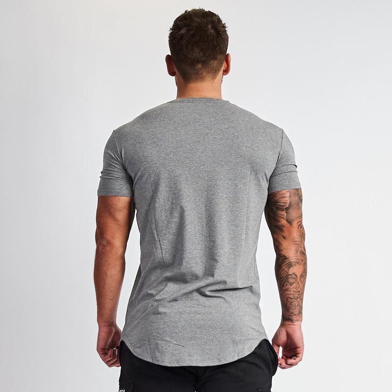 Slim-fit cotton t-shirt shown in five colourways