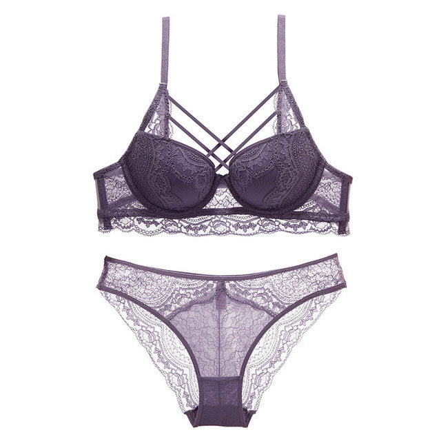 The Lace Push-Up Bra Set