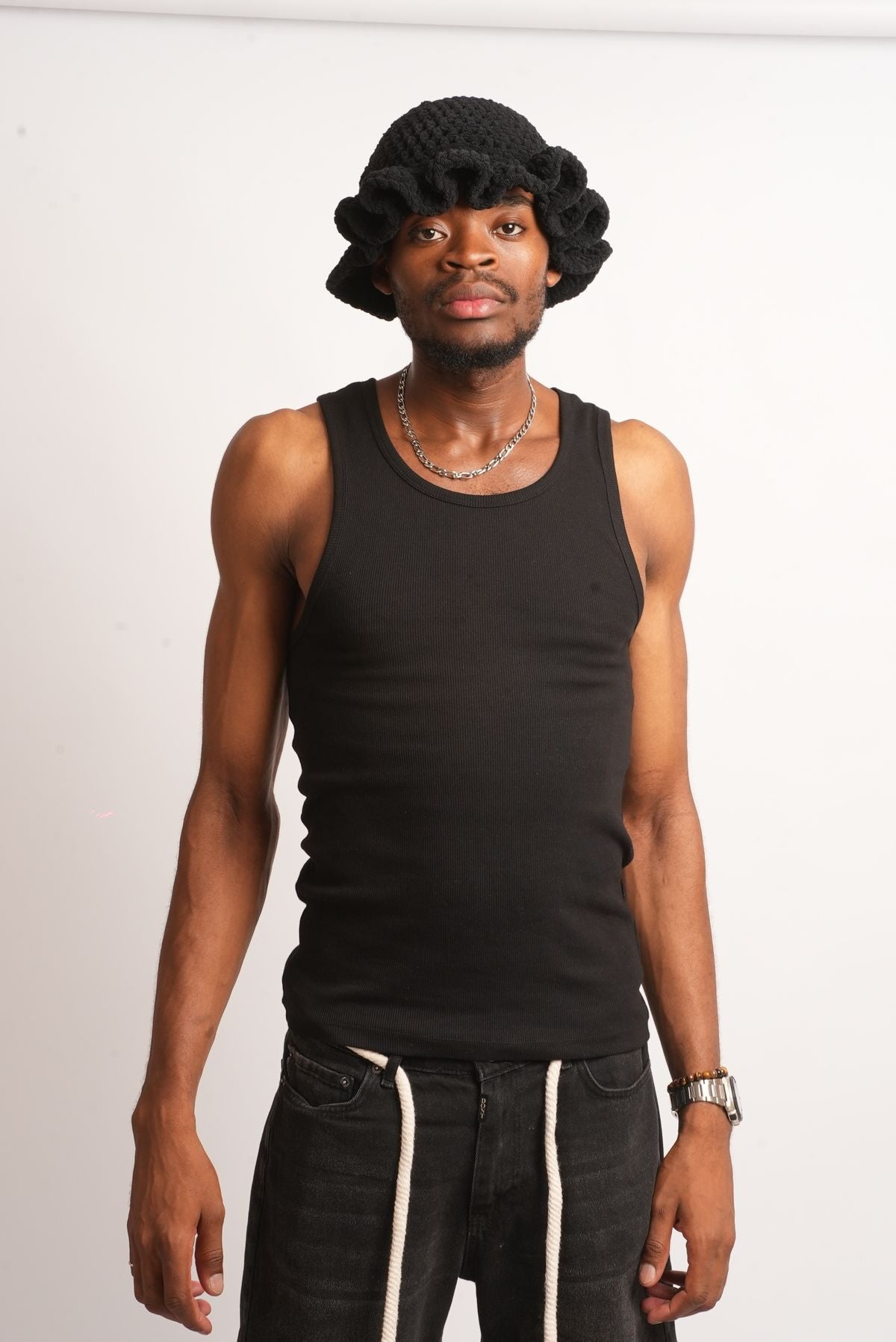 Slim-Fit Cotton Tank Top included in bundle